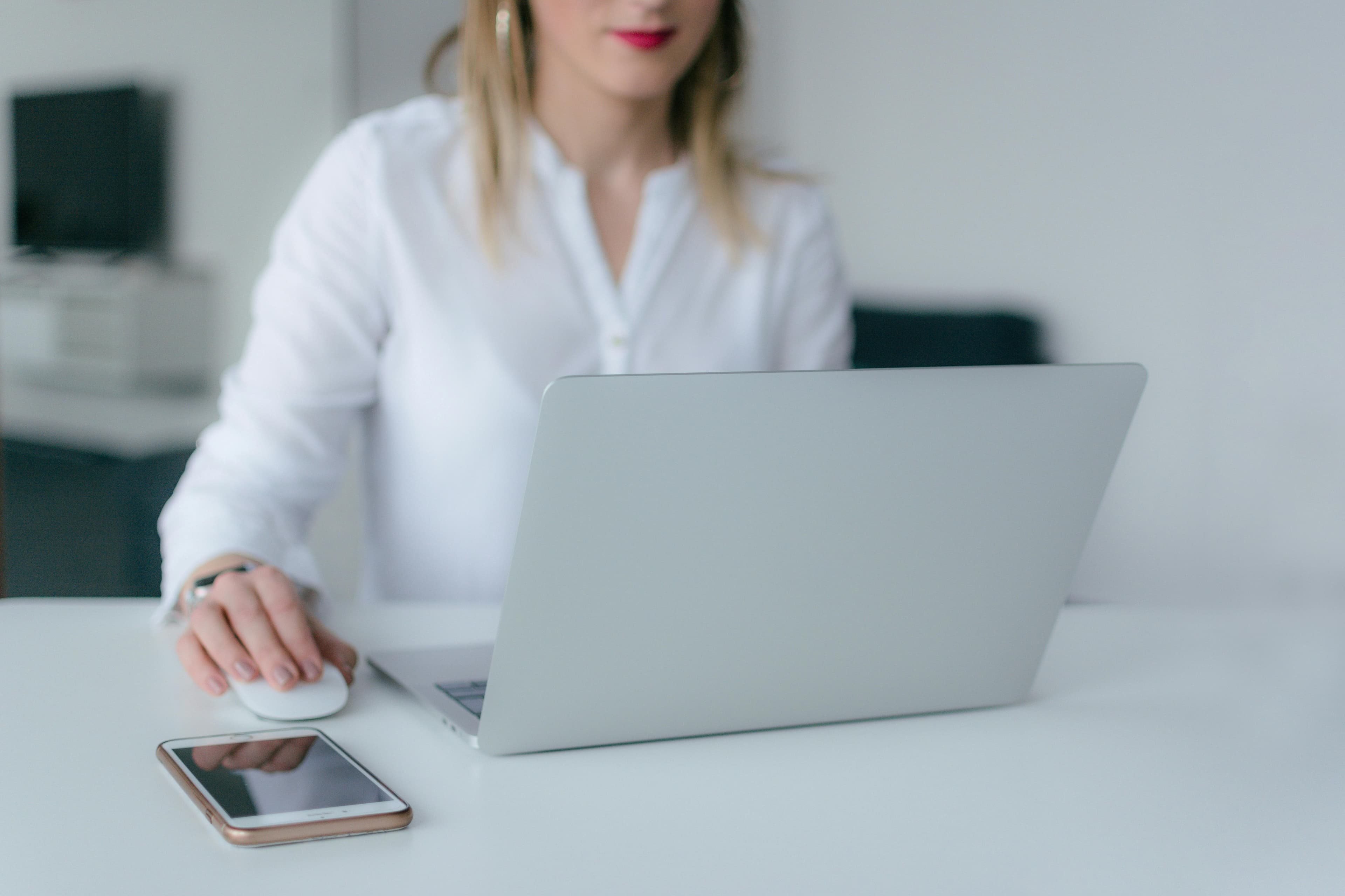 person using laptop