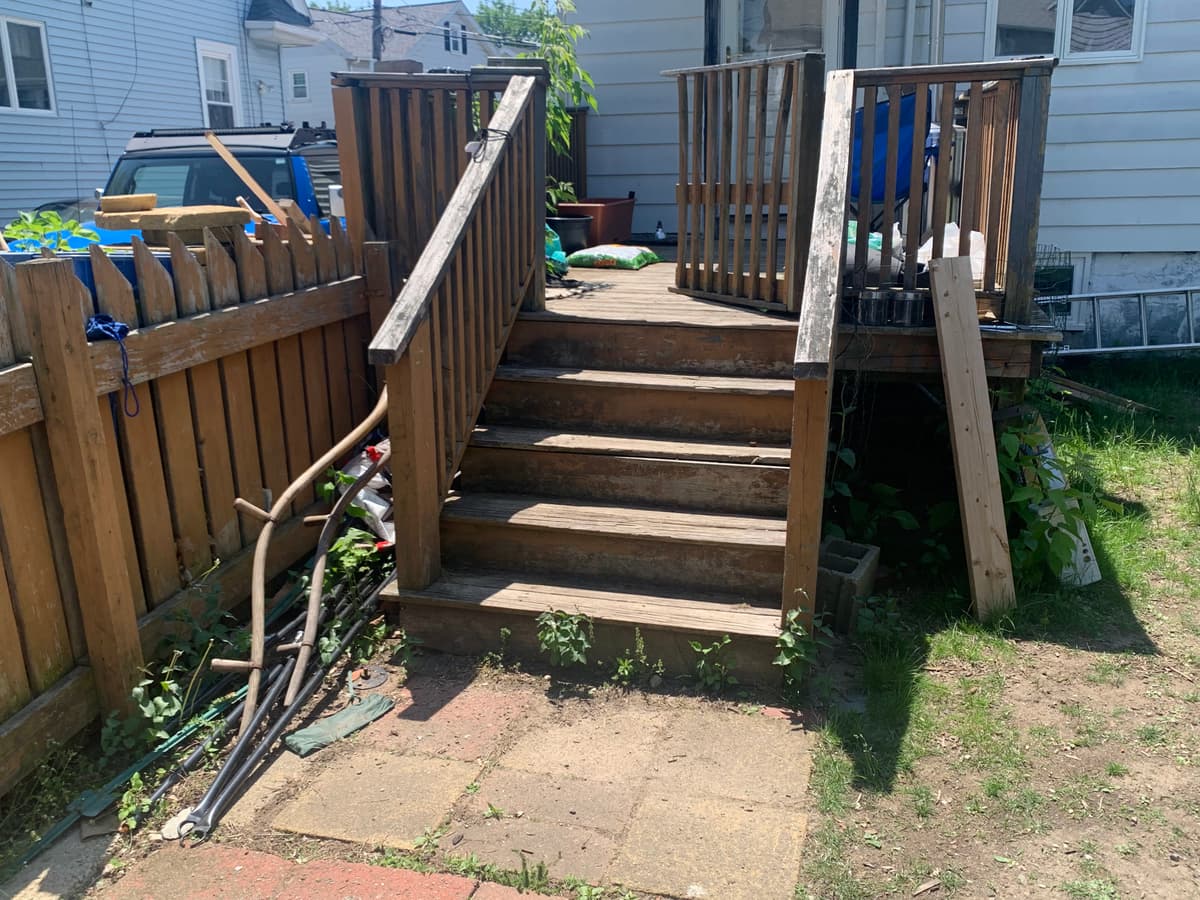 Worn Down Deck Before